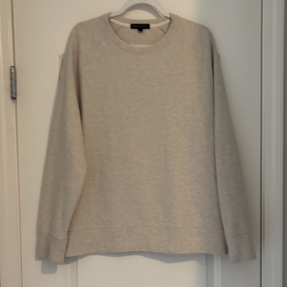 Banana Republic Men's light Tan Crewneck Sweater